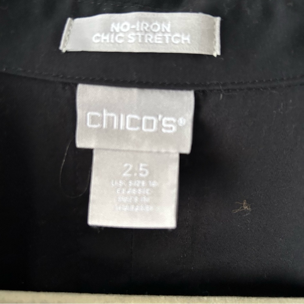 Chicos Wrinkle Resistant Button Front Floral Top … - image 5